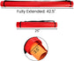 3 Packs Extendable Poster Tube, 25" to 42.5" Waterproof Blueprint Holder with Strap, Portable Telescoping Carrying Case Lid for Maps, Art and Drawings, Round Storage Container Document
