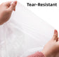 250 Pack Disposable Aprons, Waterproof Clear Plastic Smocks for Adults Painting Party, Cooking, Housework, Picnics, DIY Crafts