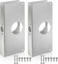2 Pack Door Reinforcement Plates, Stainless Steel Lock and Reinforcer, Repair Plate for Exterior Door, Jamb Plates Security, 1-3/8"x 9" Front Entry Bedroom Home