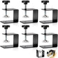 6 Pack C Clamps, 2 Inch Drawer Front Installation Clamp, Heavy Duty Cold Rolled Steel Desk Fixing Clip for Cabinet Mounting, Woodworking, Welding, and Building