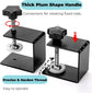 6 Pack C Clamps, 2 Inch Drawer Front Installation Clamp, Heavy Duty Cold Rolled Steel Desk Fixing Clip for Cabinet Mounting, Woodworking, Welding, and Building