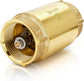 1-1/4 Inch Brass Check Valve, Universal One Way In Line Valves with Backflow Prevention, No Return Female Pipe Thread for Garden Hose Well Pumps Irrigation Systems, 1.25&