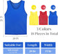 18 Packs Youth Team Pinnies, Kids Scrimmage Training Vest, Pennies, Jerseys Mesh Practice Vests for Basketball, Soccer, Football, Volleyball, 3 Colors