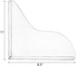 4 Pack Bathtub Splash Guard, Removable Shower Water Guard Kit, Acrylic Waterproof Self-Adhesive Bath Tub Corner to Prevent from Splashing Out, Accessories