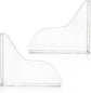 4 Pack Bathtub Splash Guard, Removable Shower Water Guard Kit, Acrylic Waterproof Self-Adhesive Bath Tub Corner to Prevent from Splashing Out, Accessories