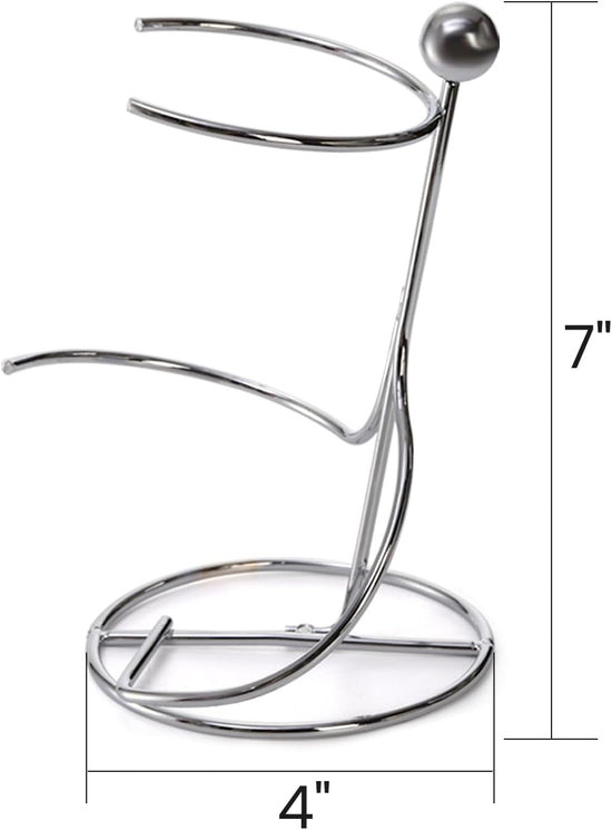 4 Packs Single Wine Rack Countertop, Silver Metal Small Holder, Floating Bottle Holder for Storage, Cabinet, Pantry, Unique Tabletop as Gifts Lovers