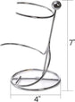 4 Packs Single Wine Rack Countertop, Silver Metal Small Holder, Floating Bottle Holder for Storage, Cabinet, Pantry, Unique Tabletop as Gifts Lovers