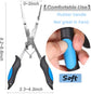 Vishaaktang - Hook Remover - Stainless Steel - Long Nose Hook Remover - With Sheath and Lanyard - Suitable for Line Clippers
