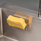 Sponsrek - Kitchen Gully Stone Sponsrek - Stainless Steel Suction Cup - Sponsholder - Silver