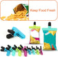 Potato chip clips - 8-pack - Food clips - Bag opening clips - For food storage - Snack preservation - Bag sealing clips - Moisture-resistant sealing clips