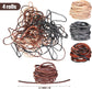 Cowhide rope - 4 rolls - 3mm - 5 meters - Real leather rope - Natural edge strip - Braided rope - Leather strip - DIY jewelry accessories - Braided bracelet - Handbag - 4 colours