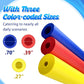 Schuimslang - Foam Grip Tube for Kitchen Utensils - 3 Sizes - Grip Snake - Comfortable Grip for Elderly, Disabled and People with Arthritis - 3 Colours - 6-pack