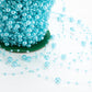 Artificial pearl string - pearl beads - suitable for blue weddings - bridal bouquets - do-it-yourself crafts - table decorations - Christmas decoration for a party - light blue - 60 meters