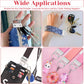 Keychain Hardware Kit - 50 pieces - Lanyard Keychains - 1 inch - With Keychain Pliers - Hardware Supplies for Keychains and Wrist Clips