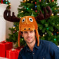 Funny reindeer antlers - elk warmers - hunter boots - funny animal theme - 3D reindeer - men&