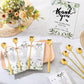 Party gifts - Wedding - Tea strainers - 25 pieces - Heart-shaped spoons - Stainless steel - Coffee and dessert spoons - Green plants for weddings - Thank you tape and string