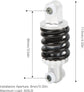 Shock absorber - 90 mm rear shock absorber - Suspension springs - 2 pieces - 400 lbs - Shock absorber springs - Dampers - Rear shock absorber - Suitable for 47cc and 49cc engines - Off-road vehicles - Minibikes