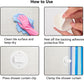 Shower Curtain Clips - 6 Pack - Self-Adhesive - Shower Splash Clips - For Curtains - Shower Curtains - Weighted Clips - Secure Shower Curtains and Curtains