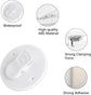 Shower Curtain Clips - 6 Pack - Self-Adhesive - Shower Splash Clips - For Curtains - Shower Curtains - Weighted Clips - Secure Shower Curtains and Curtains