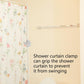 Shower Curtain Clips - 6 Pack - Self-Adhesive - Shower Splash Clips - For Curtains - Shower Curtains - Weighted Clips - Secure Shower Curtains and Curtains