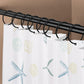 Shower Curtain Hooks - 24-pack - Stainless Steel - Multifunctional - Open Rings - Smooth Sliding - Round - Black - Shower Curtain Rings - Push Button Design