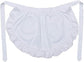 White apron - Waitress apron - Ladies - Waist apron - With two pockets - Half apron - Waitress - Server - Role play - Kitchen cooking restaurant coffee shop