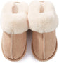 Slippers - Plush Slippers - Winter Slippers - Lounge - Soft - Warm - Non-slip - Beige - Size 38/39