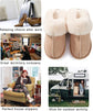 Slippers - Plush Slippers - Winter Slippers - Lounge - Soft - Warm - Non-slip - Beige - Size 38/39