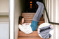 Home Socks - Overknee Fleece Socks - 55cm - Fleece Slipper Socks - Fluffy - Long Leg - Warm Pants - Winter - Home Sleep Socks - Light Grey