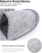 House Slippers - 6 pairs - 3 sizes - Guest Slippers - House Slipper Set - Fleece Wool - Non-slip - Disposable Slippers - Washable - Spa Slippers - Suitable for families - Hotels & travel