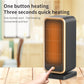 Electric heater - Indoor electric heater - Fan heater for household use - 500W - Ceramic heating element - Power plug