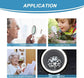 Magnifying glass with 12 LED lights - 30x double glass lens - hand-held illuminated magnifier Suitable for seniors - reading stamps, cards, researching macular degeneration