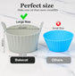Baking tray for the Airfryer - egg mold for the Airfryer - large muffin mold for the Airfryer (6-pack) - grey