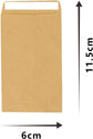 50 small brown seed envelopes - 6x10cm mini brown seed envelopes - envelopes for coins and small parts - small brown kraft paper bags for small items - seeds - cash - beads - coins