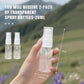 20 ml spray bottle - 2 mini spray bottles in travel size - clear plastic fine mist sprayer - compact travel-sized toiletries and cosmetics for vacation