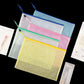 A5 Plastic Wallet Map Zip Closure Document Bag Files Zip Closure for Office Home School Supplies 5 Pieces