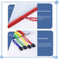 A5 Plastic Wallet Map Zip Closure Document Bag Files Zip Closure for Office Home School Supplies 5 Pieces