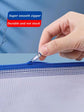 A5 Plastic Wallet Map Zip Closure Document Bag Files Zip Closure for Office Home School Supplies 5 Pieces