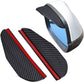 1 pair car side mirror rain cover smoke cap universal carbon fiber rearview mirror side mirror for SUV truck accessories