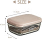 Travel soap box - soap holder - soap box with lid - portable soap box - sealable with lid - waterproof and moisture resistant - suitable for travel - camping - outdoors - gym - bathroom