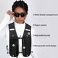 Unisex running vest with phone holder and storage space - adjustable hydration vest - lightweight and breathable running backpack for running, cycling and walking