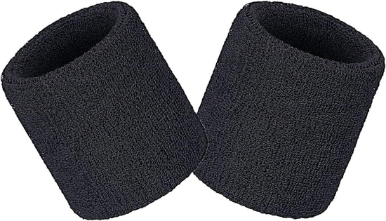 Wrist sweatbands - 2-piece sports sweatbands for men and women - for the gym - tennis - running - basketball - moisture-wicking
