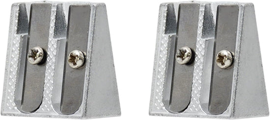 2-pack metal pencil sharpener with 2 holes Metal pencil sharpener for school Pencils for home School Office supplies