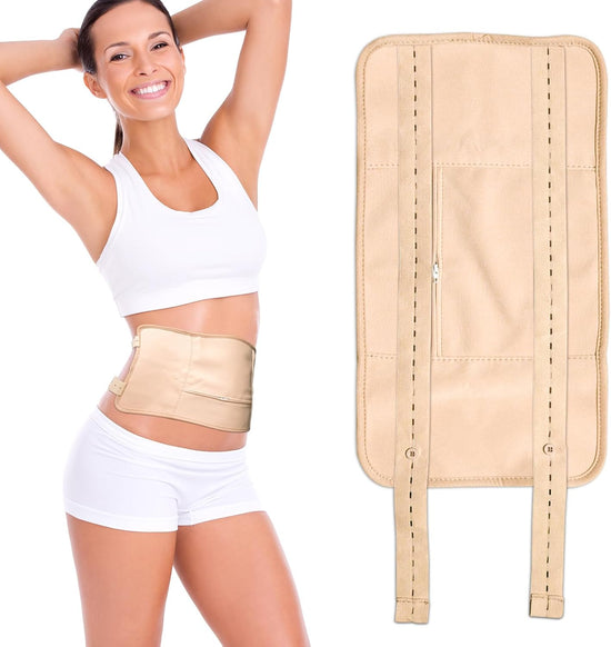 Castor oil packs - Reusable adjustable packaging set for the liver - promotes sleep - supports the liver and abdominal muscles to improve blood circulation and digestion (Castor oil not included) (1 pack)