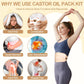 Castor oil packs - Reusable adjustable packaging set for the liver - promotes sleep - supports the liver and abdominal muscles to improve blood circulation and digestion (Castor oil not included) (1 pack)