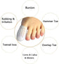 Large toe caps - 10 breathable toe protectors Toe protectors with holes to reduce friction and protect large toes