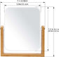 Desk mirror with standard 1x/3x magnification - double-sided - 360-degree swivel - portable vanity mirror with magnifying glass