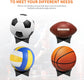 Ball Standard - Acrylic - Football, Basketball, Soccer, Volleyball, Rugby, etc. Display Standard - Ball Holders - 6 pieces - Black