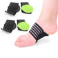 2 pairs of extra thick, padded compression arch supports for added comfort - suitable for plantar fasciitis, fallen arches, heel spurs, flat feet and foot pain issues