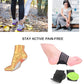 2 pairs of extra thick, padded compression arch supports for added comfort - suitable for plantar fasciitis, fallen arches, heel spurs, flat feet and foot pain issues
